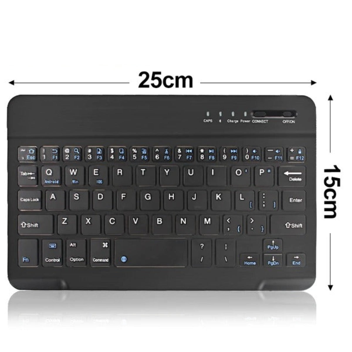 Wireless Gaming Keyboard - Slim Aluminum Design with Bluetooth Connectivity