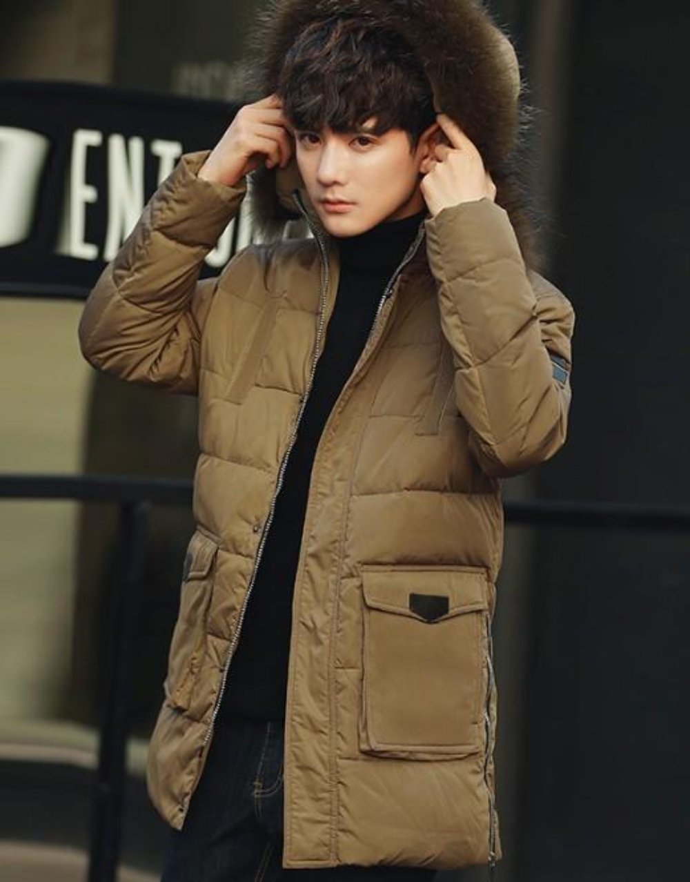 Winter Hooded Jacket for Men