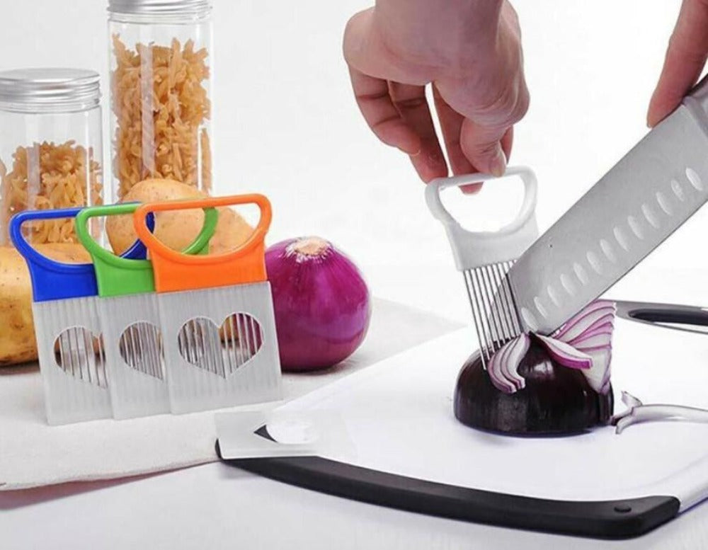 4-Piece Stainless Steel Vegetable Cutter Stand