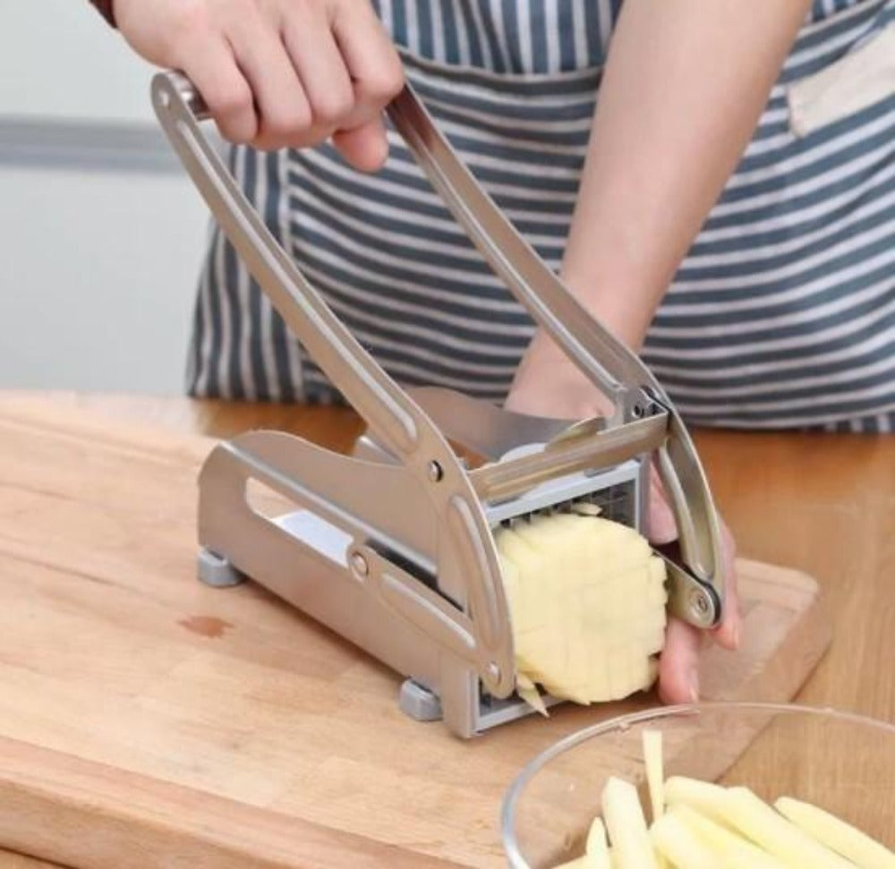 Two Varieties of Blades Stainless Steel Potato and French Fries Cutter