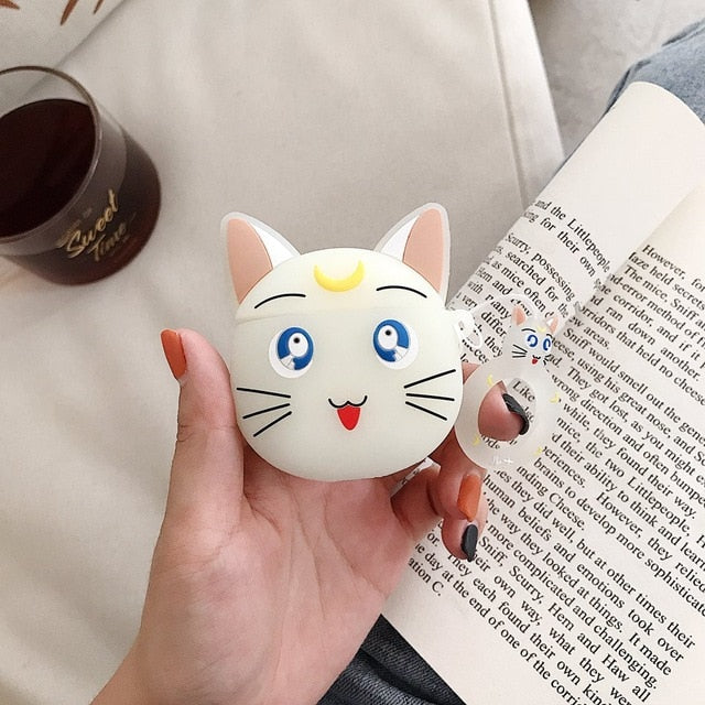Silicone Airpods Case with Cartoon Design
