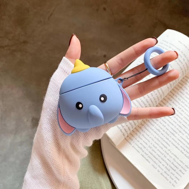 Silicone Airpods Case with Cartoon Design