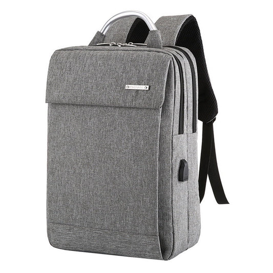 Anti Theft Soft Back Computer Backpack with Dual Compartments and Convenient Top Handle