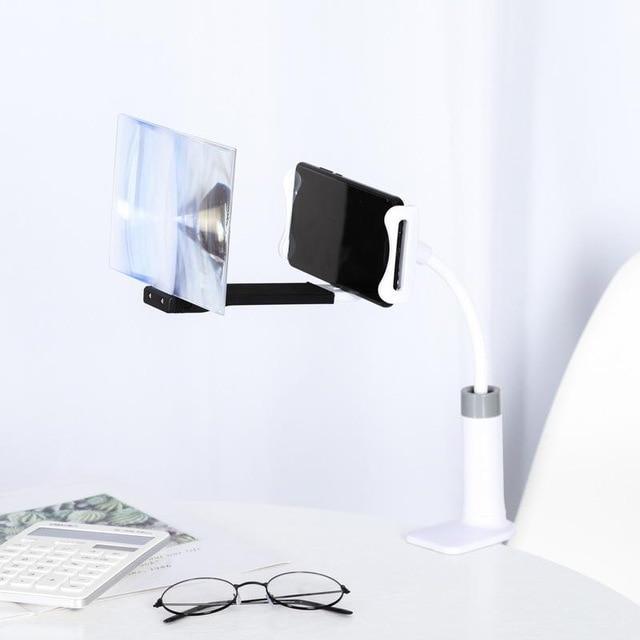 3D Mobile Phone Projection Magnifier - 12" Display with Stand