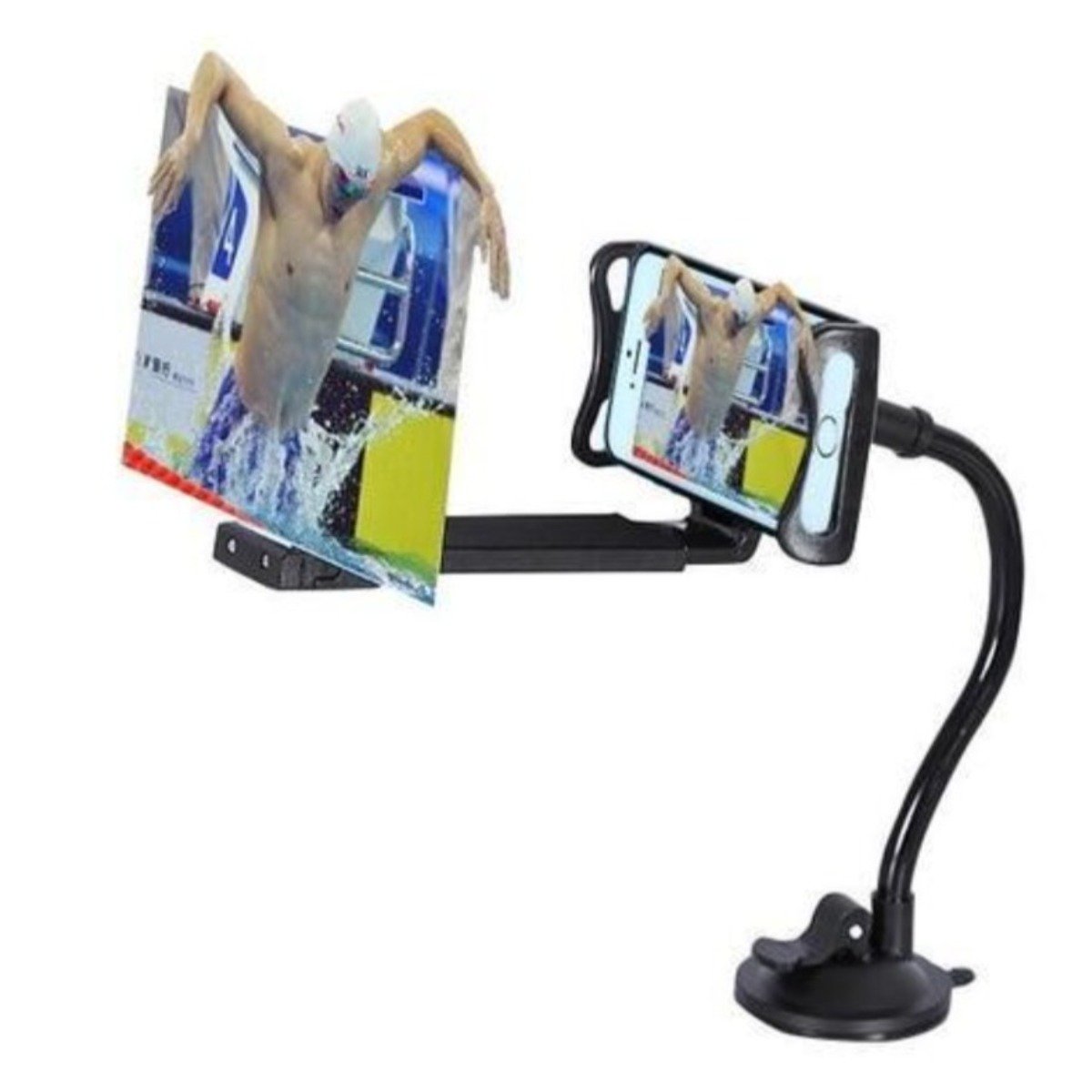 3D Mobile Phone Projection Magnifier - 12" Display with Stand