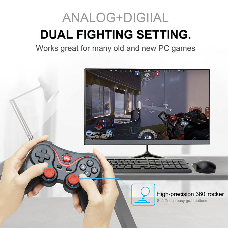 Wireless Bluetooth Mobile Gaming Controller for Android and PCs - Dragon TX3 Edition