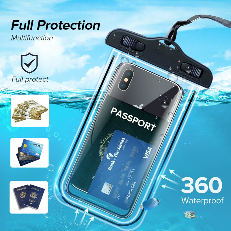 360° Water-Resistant Phone Case for iPhones and Android Devices (Pack of 3)