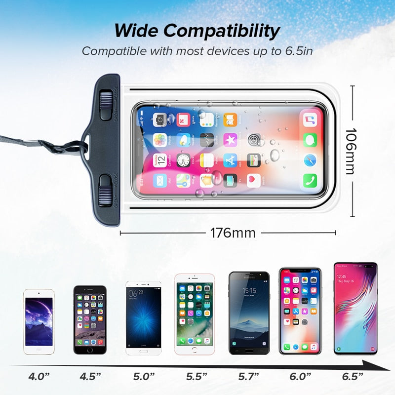 360° Water-Resistant Phone Case for iPhones and Android Devices (Pack of 3)