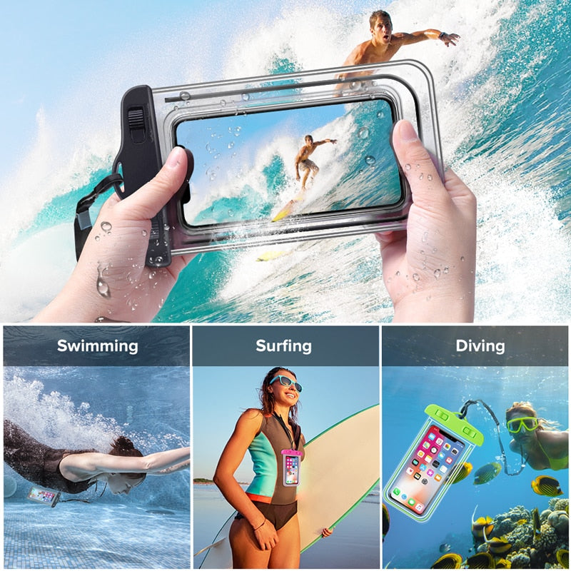 360° Water-Resistant Phone Case for iPhones and Android Devices (Pack of 3)