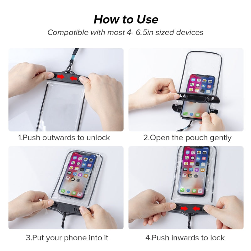 360° Water-Resistant Phone Case for iPhones and Android Devices (Pack of 3)