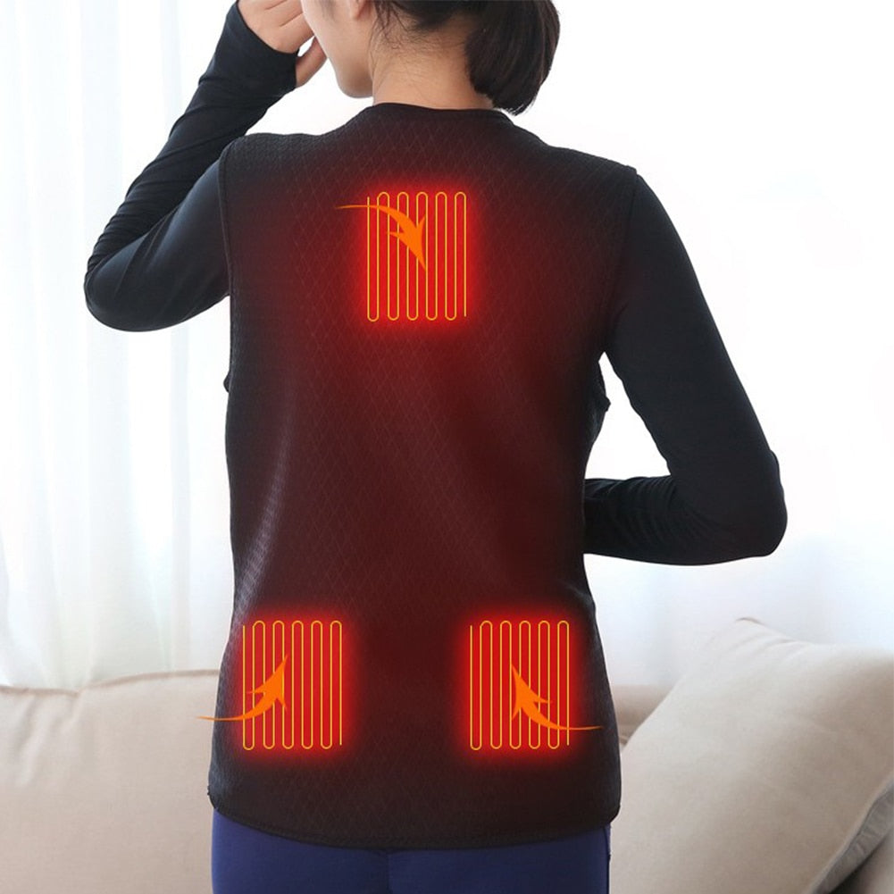Smart Tech Fashion USB Heating Vest - Gender-Neutral Innovative Wearable Technology