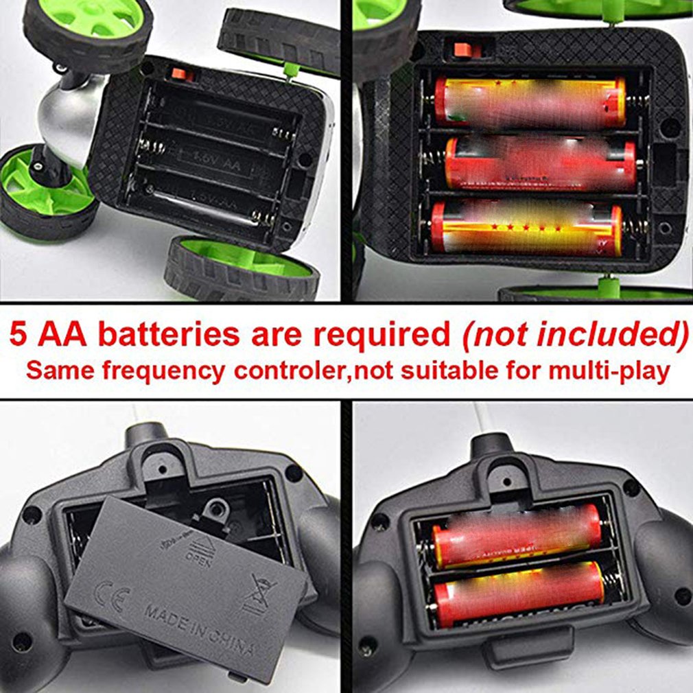 Wireless Remote Control Toy Car with Flipping Wheels