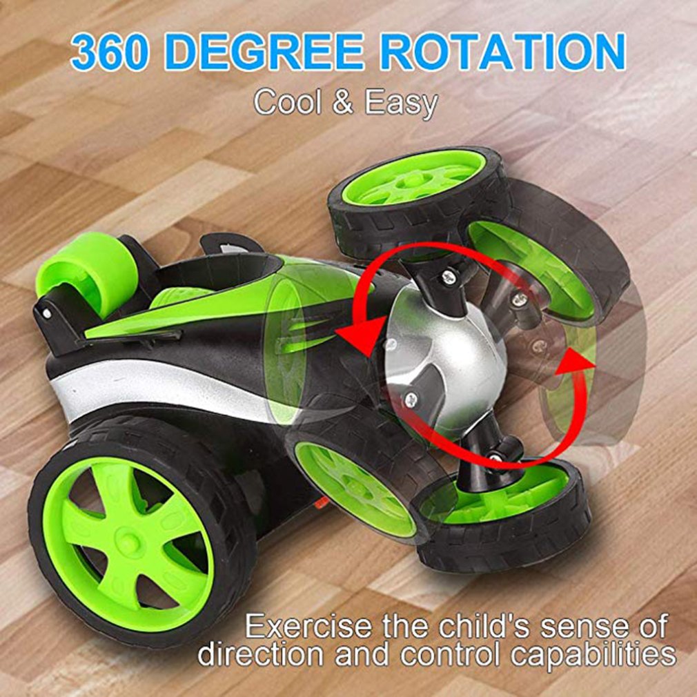 Wireless Remote Control Toy Car with Flipping Wheels