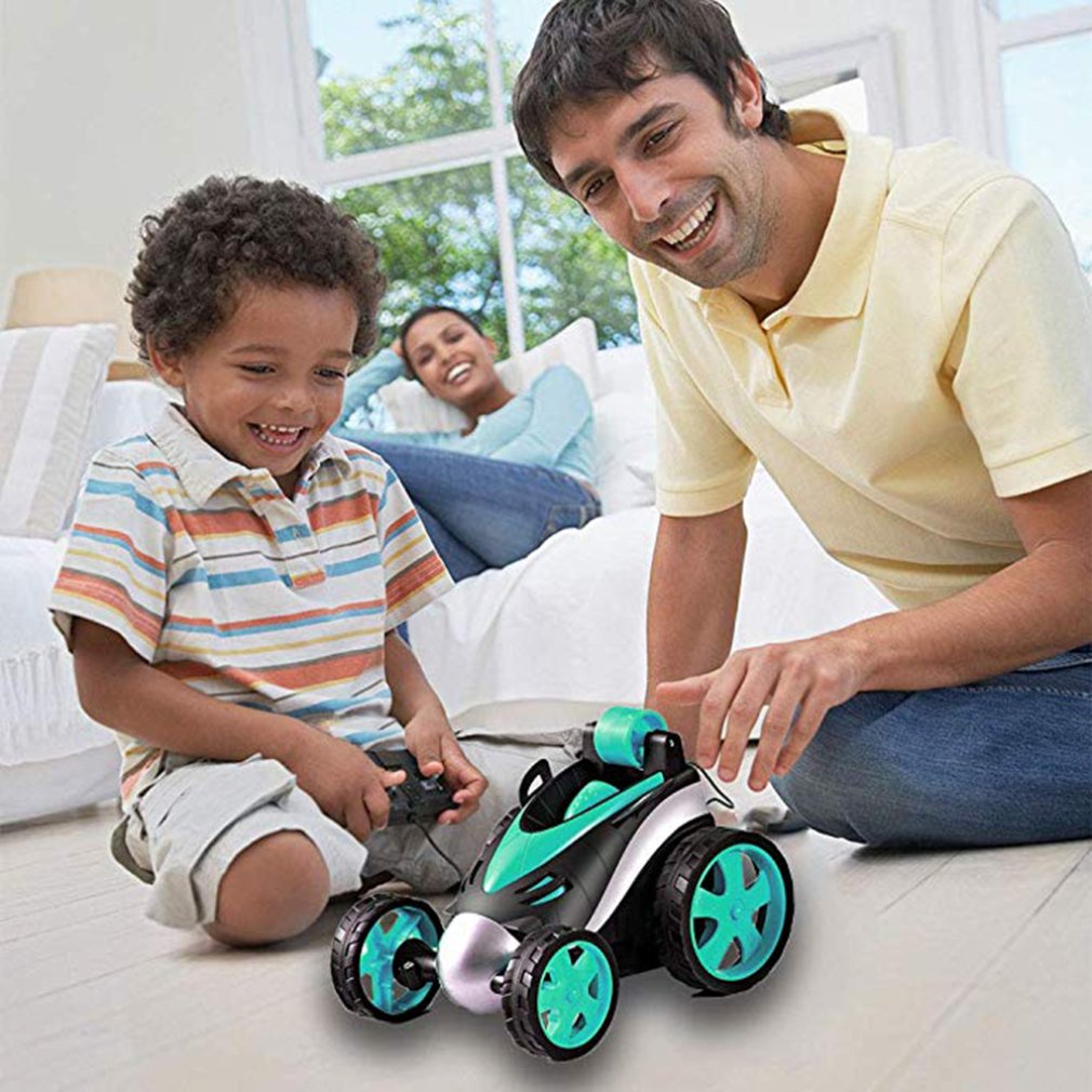 Wireless Remote Control Toy Car with Flipping Wheels