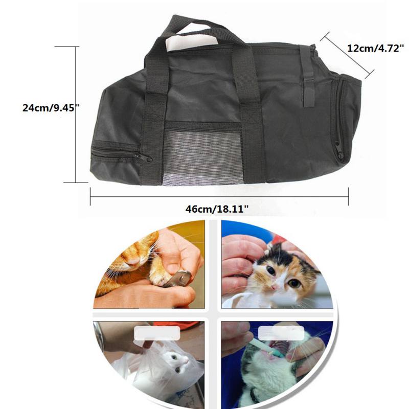 Adjustable Cat Grooming Restraint Bag - Durable and Versatile
