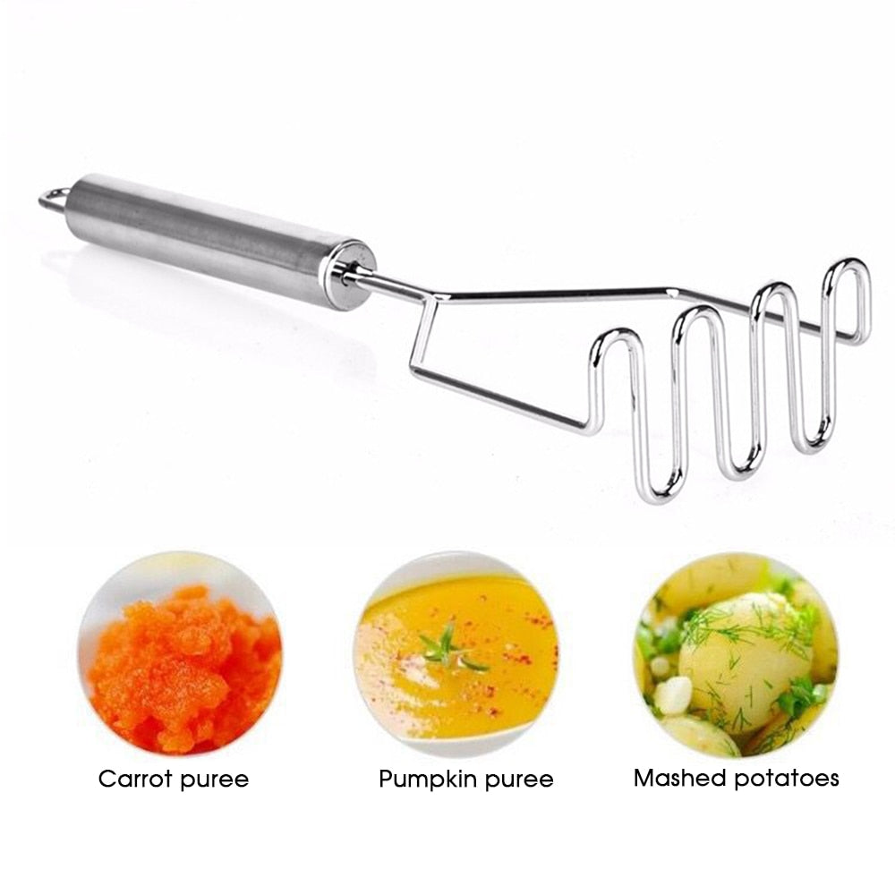 High-Quality Stainless Steel Sturdy Masher for Potatoes and Other Foods