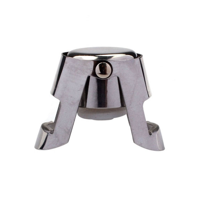 6-Pack Stainless Steel Wine Bottle Stoppers - Keep Your Wine Fresh and Flavorful for Longer