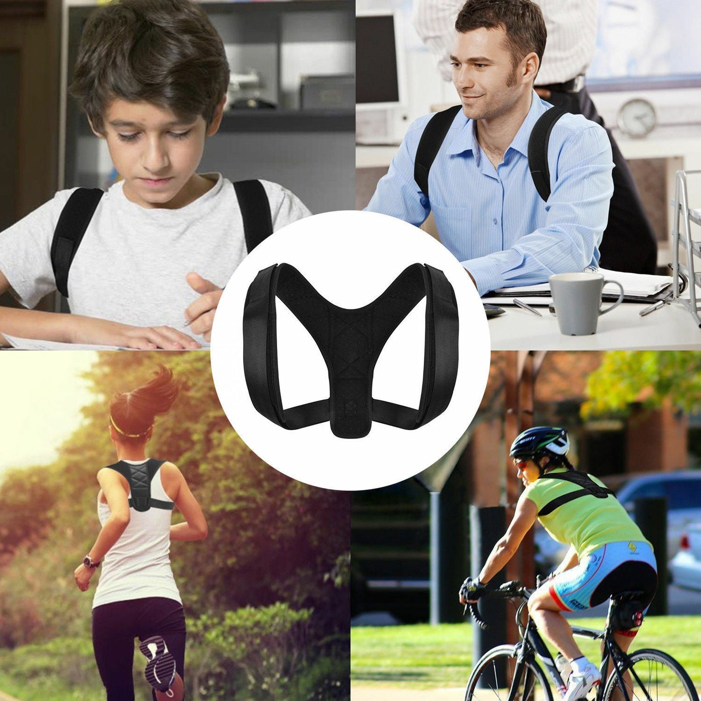 Adjustable Posture Corrector for Both Genders with Back Support