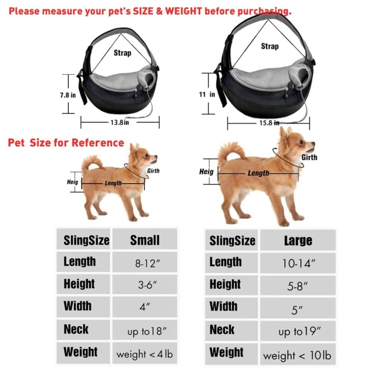 Travel Shoulder Bag for Small Dogs or Cats