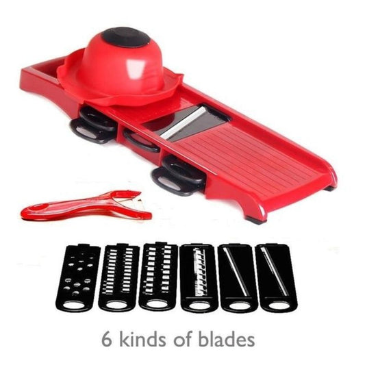 6-Blade Stainless Steel Vegetable Cutter for Effortless Slicing