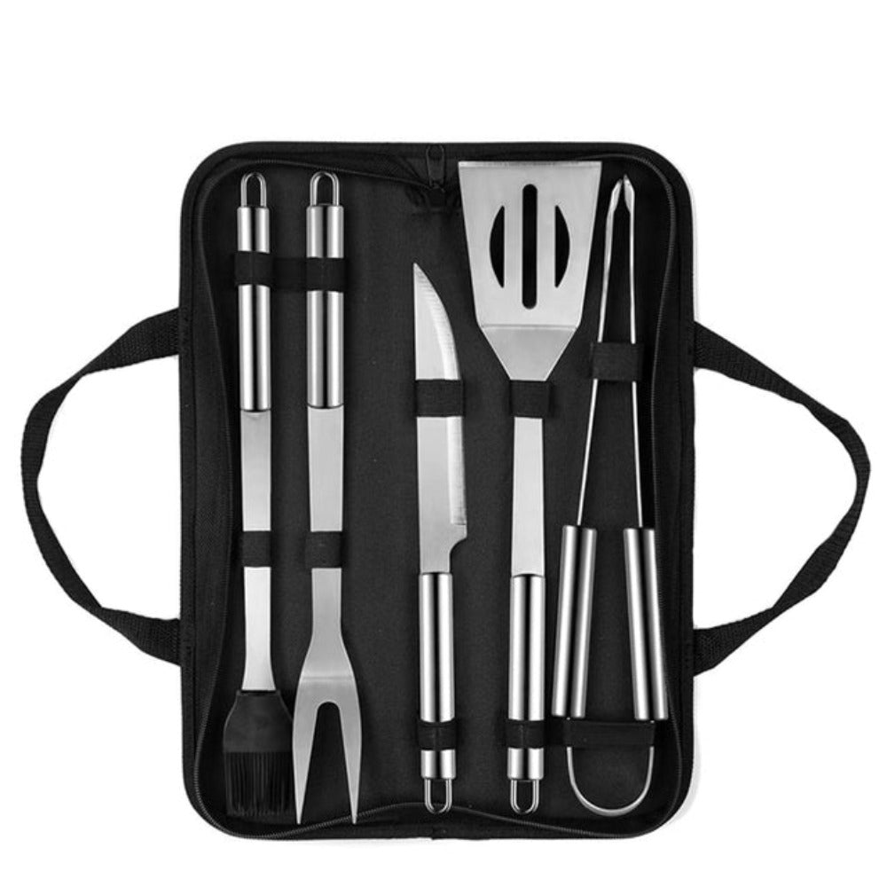 20-Piece Stainless Steel Barbecue Utensil Set