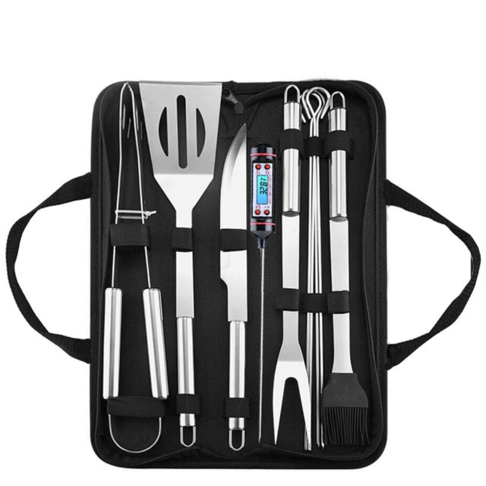 20-Piece Stainless Steel Barbecue Utensil Set