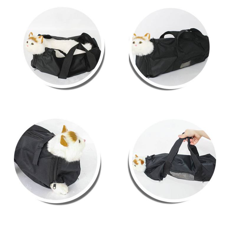 Adjustable Cat Grooming Restraint Bag - Durable and Versatile
