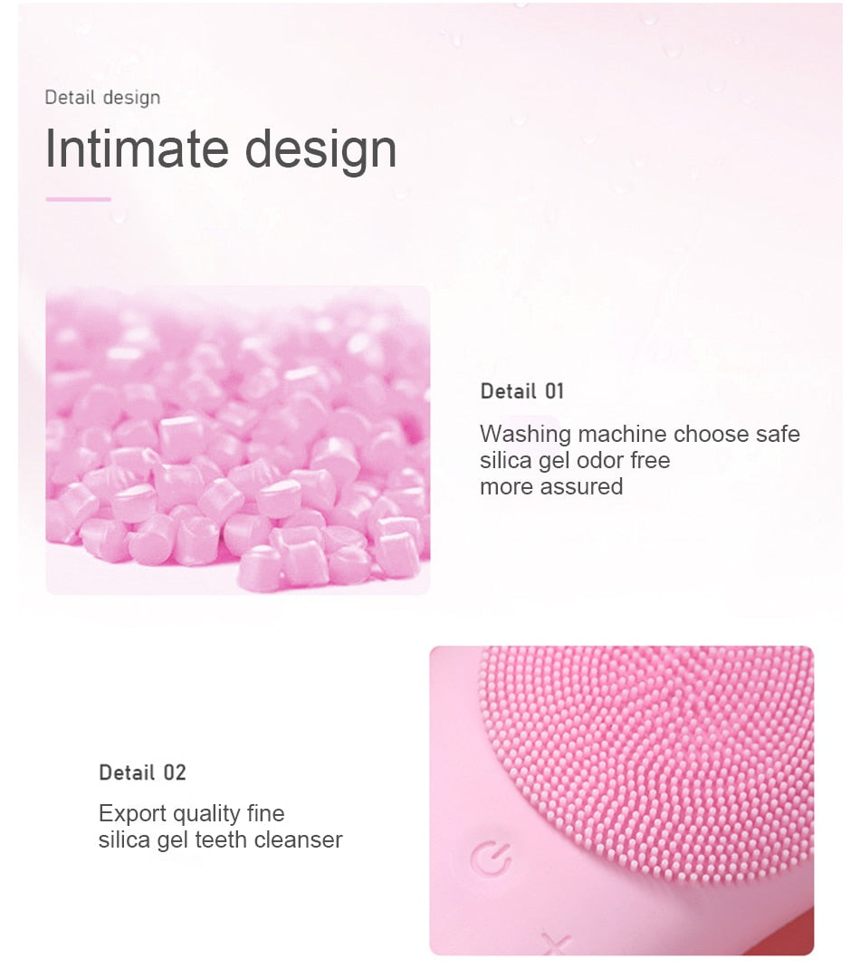 Pulsating Facial Cleanser and Massaging Device