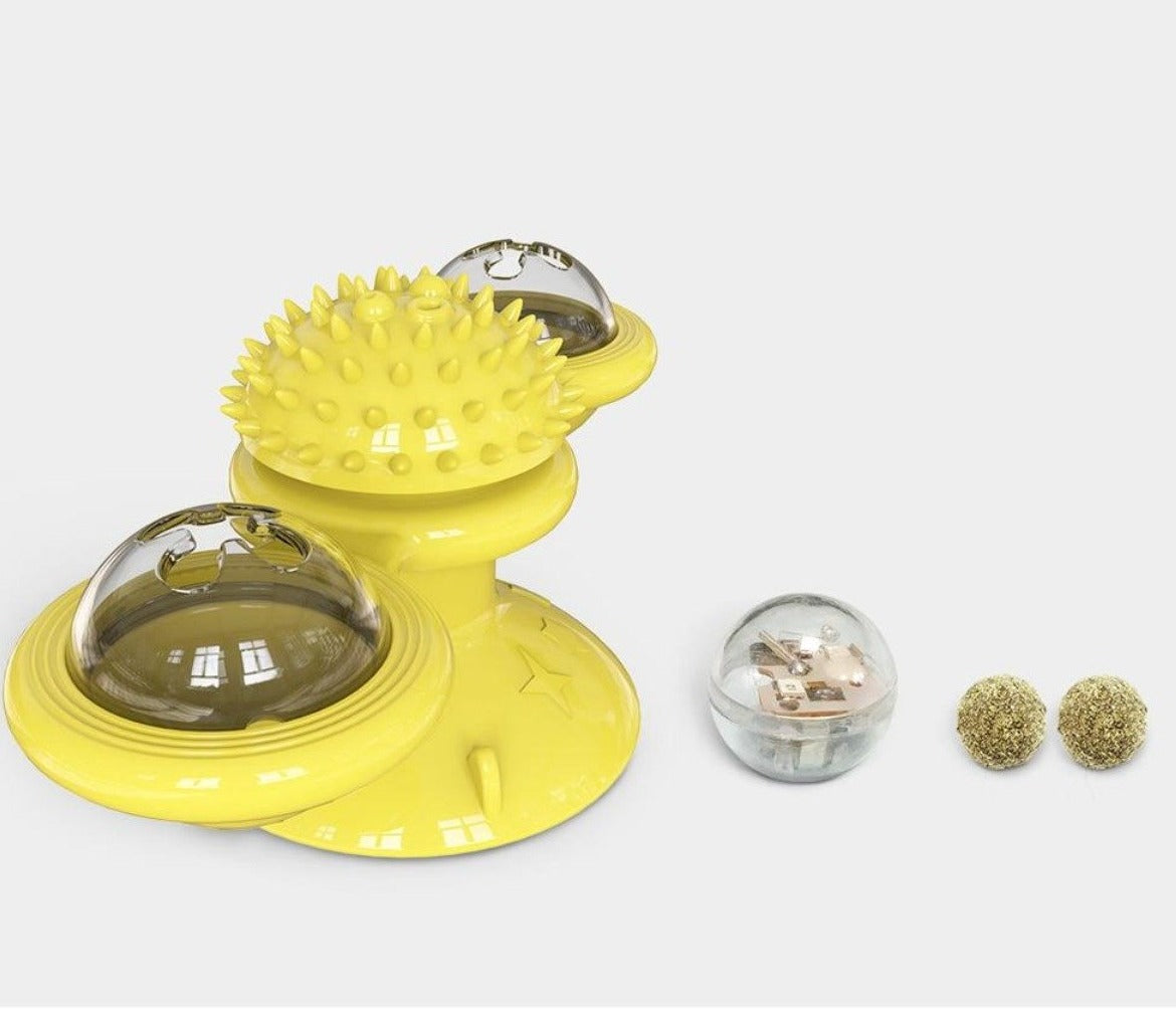 Whirling LED Balls for Cats