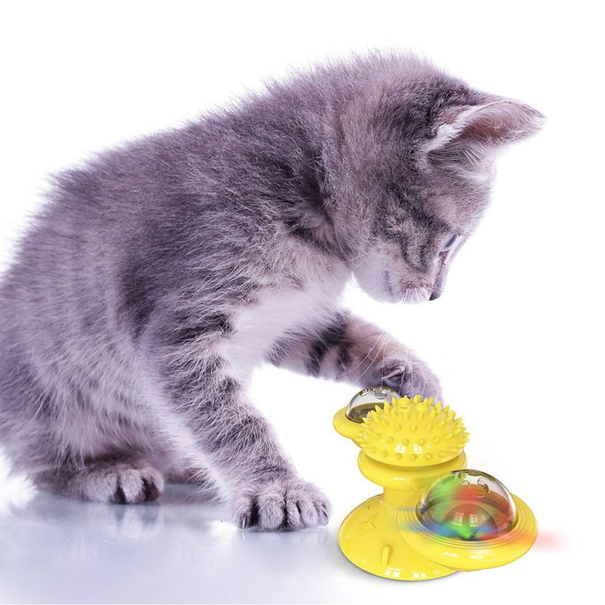 Whirling LED Balls for Cats