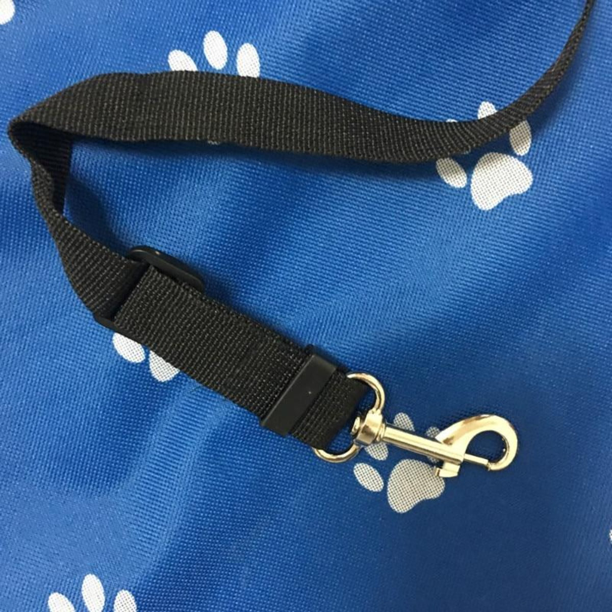 Water-Resistant Car Seat Protector for Dogs with Paw Design