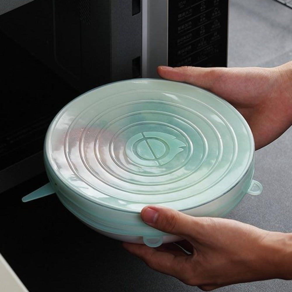 Silicone Cover Set for Food Storage (6 Pieces)