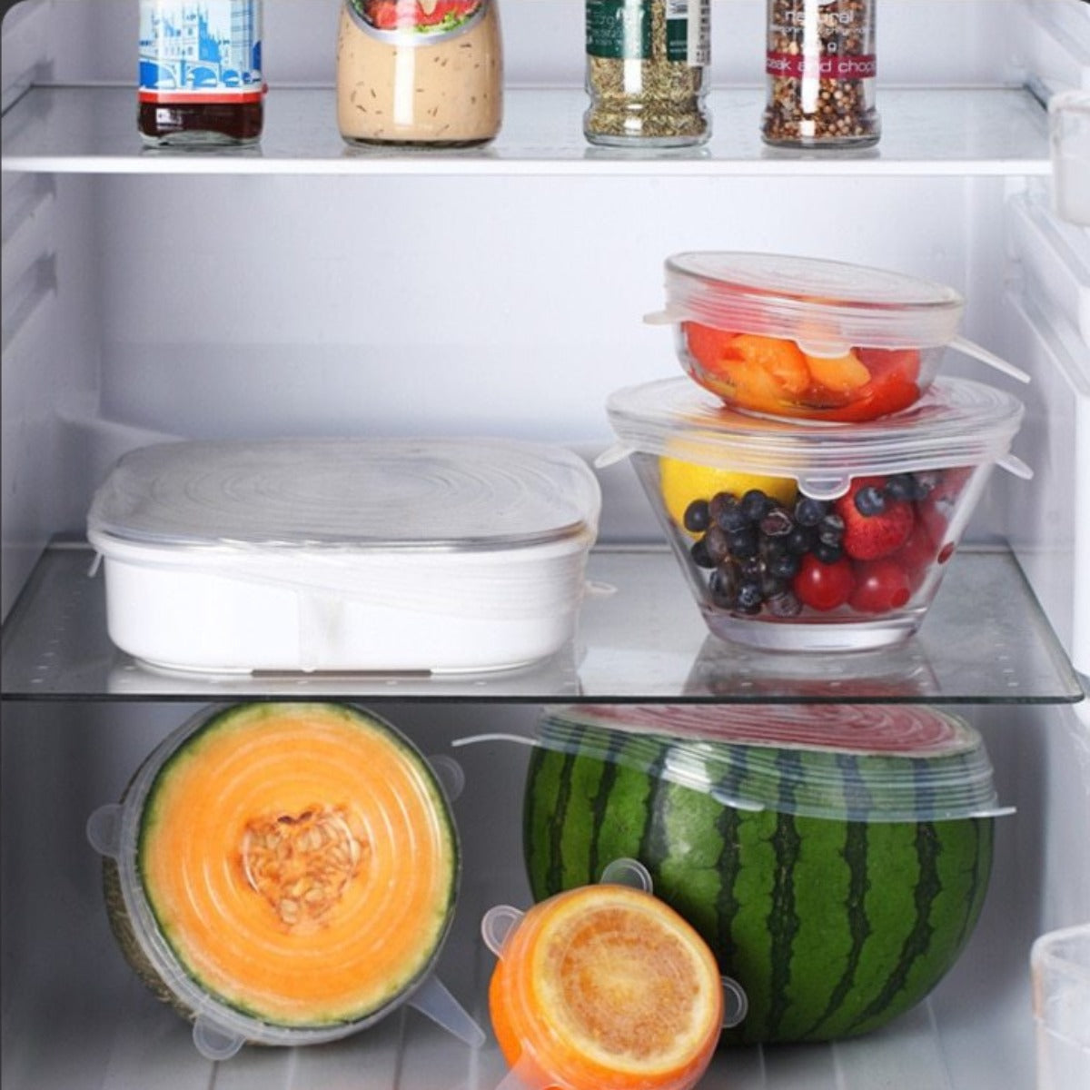 Silicone Cover Set for Food Storage (6 Pieces)