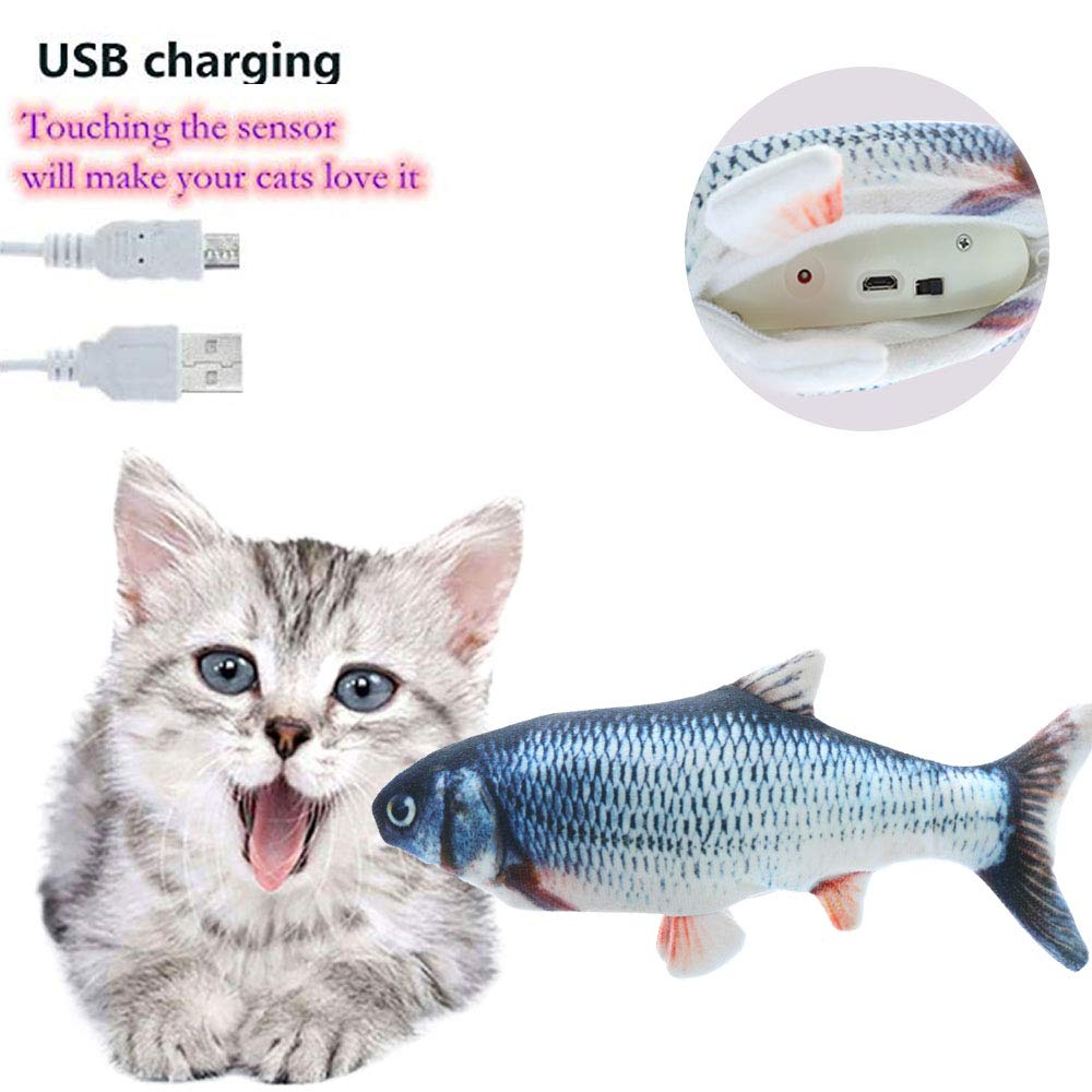 Flipping Electric Fish Toy for Feline Entertainment
