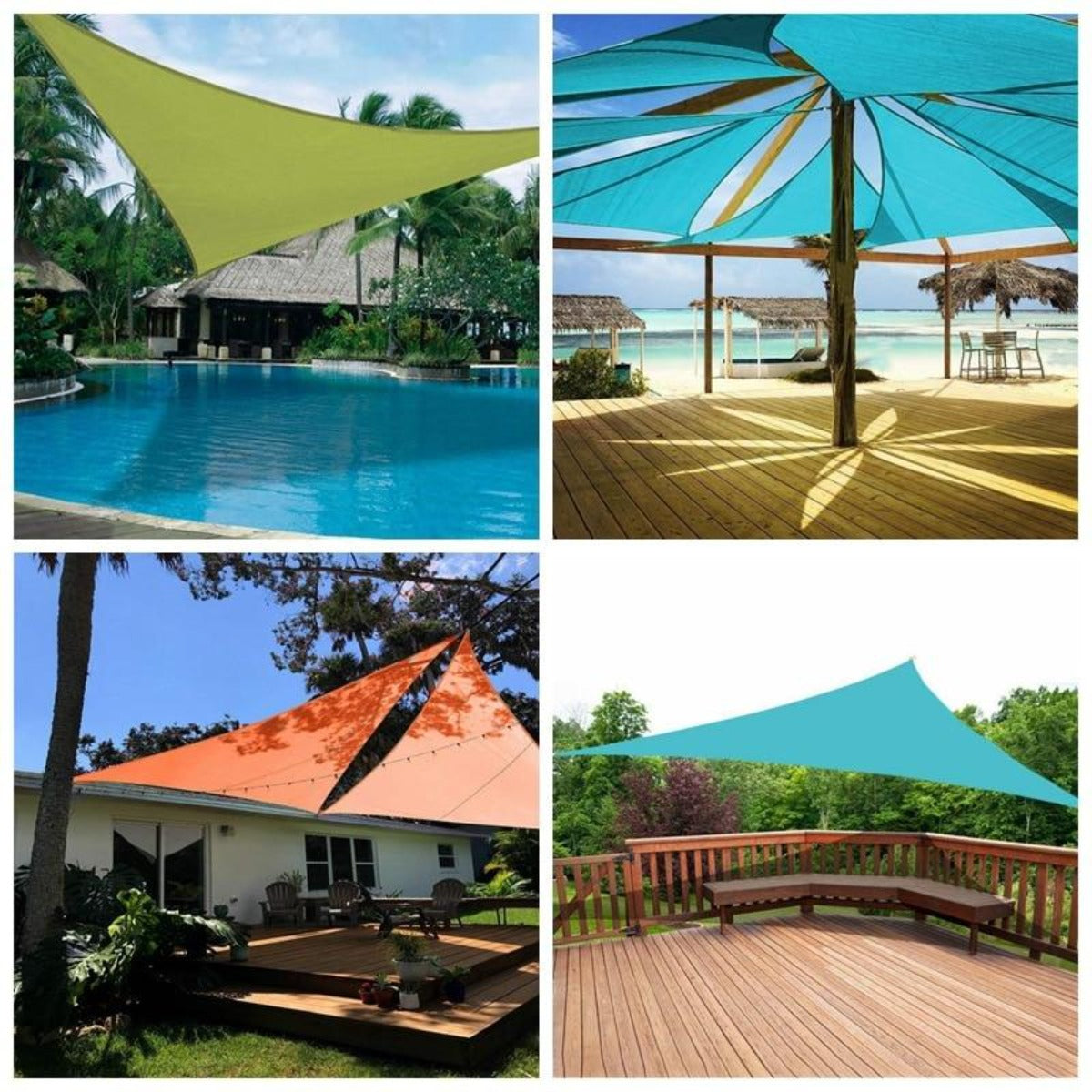 Waterproof Outdoor Canopy Shade Cover - 9ft x 9ft