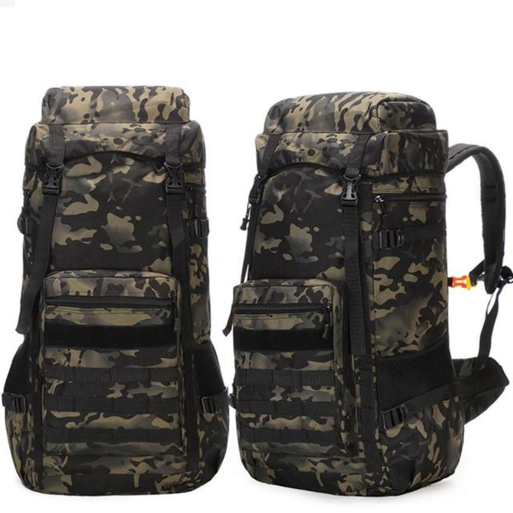 Water-Resistant Military Backpack for Outdoor Camping, 70L