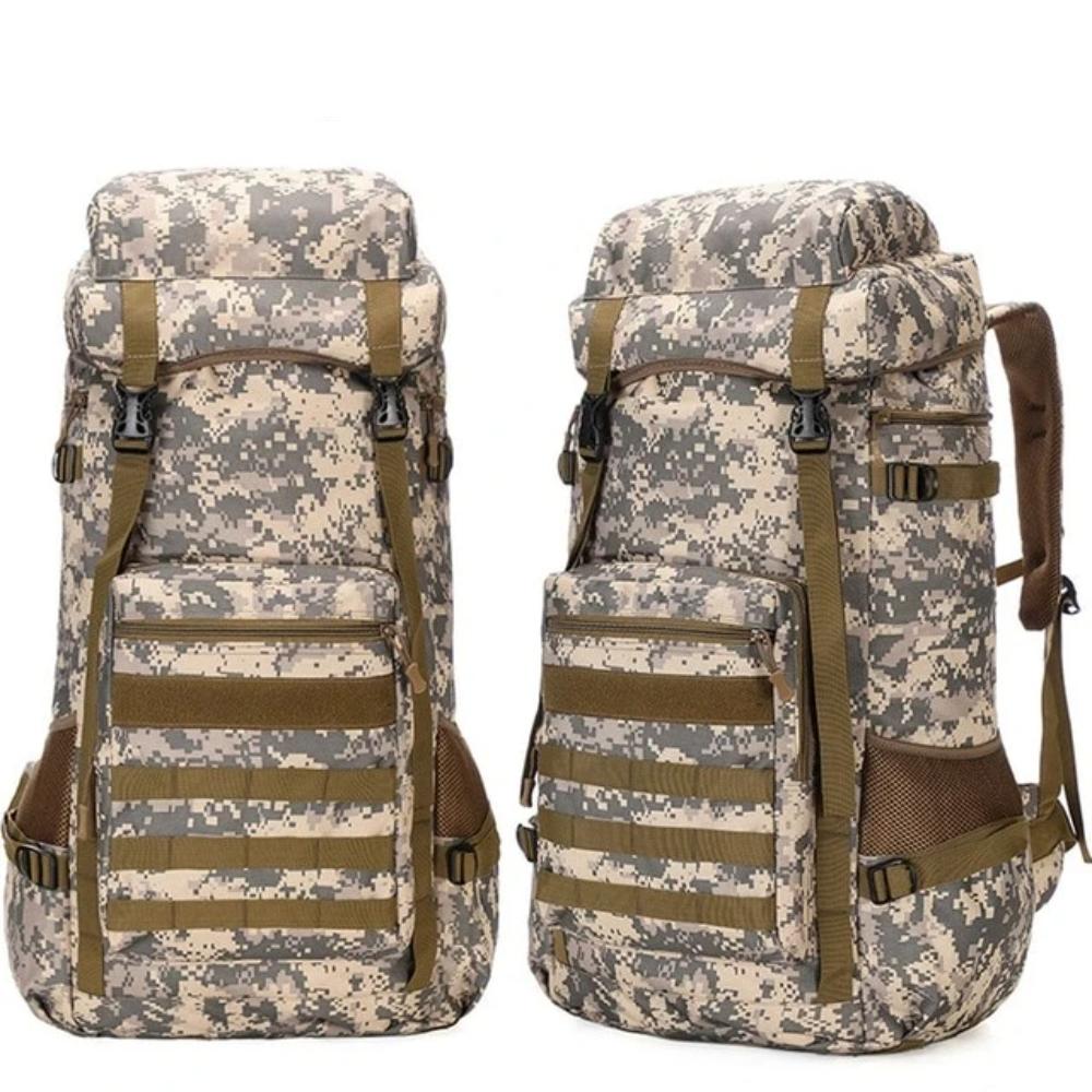 Water-Resistant Military Backpack for Outdoor Camping, 70L