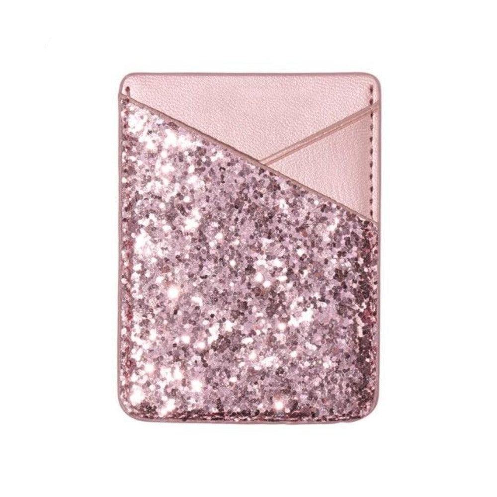 Universal Sparkling Sequins Adhesive Pocket for Mobile Phone Covers