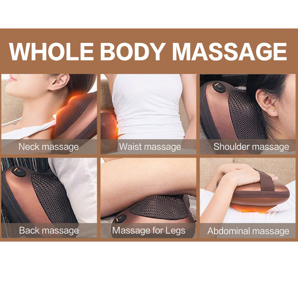 4-Headed Portable Massage Cushion