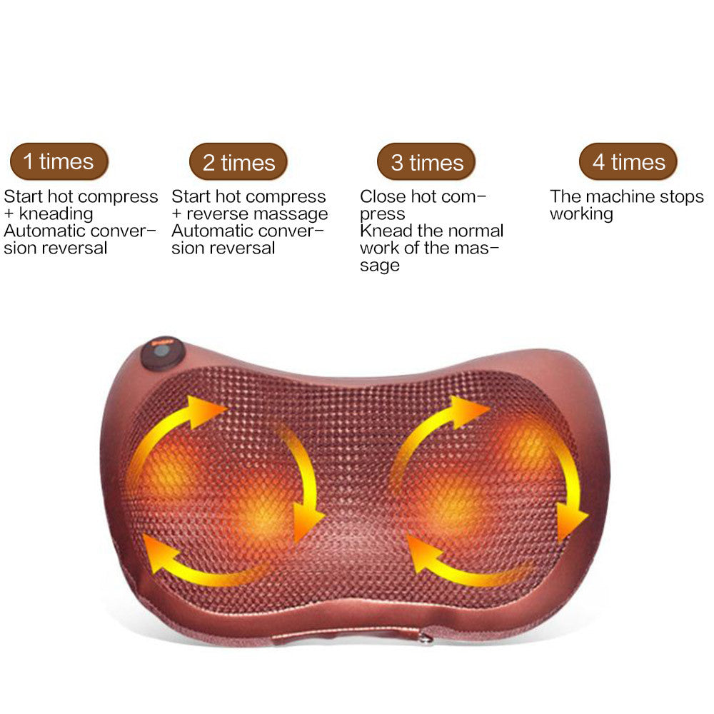4-Headed Portable Massage Cushion