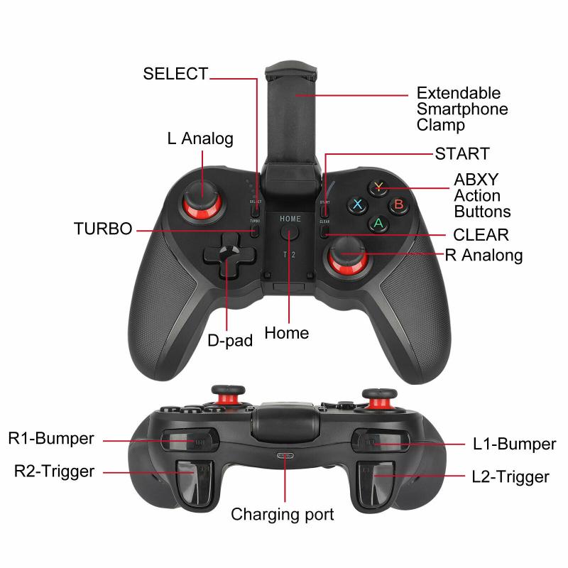 T12 PRO Dragon Bluetooth Gaming Controller for Android and iOS - Enhanced Gaming Experience