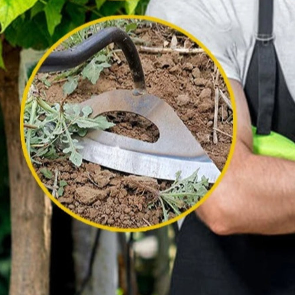 Steel Hand Rake for Planting - All-Metal Gardening Tool