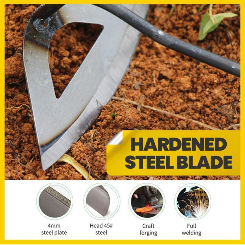 Steel Hand Rake for Planting - All-Metal Gardening Tool