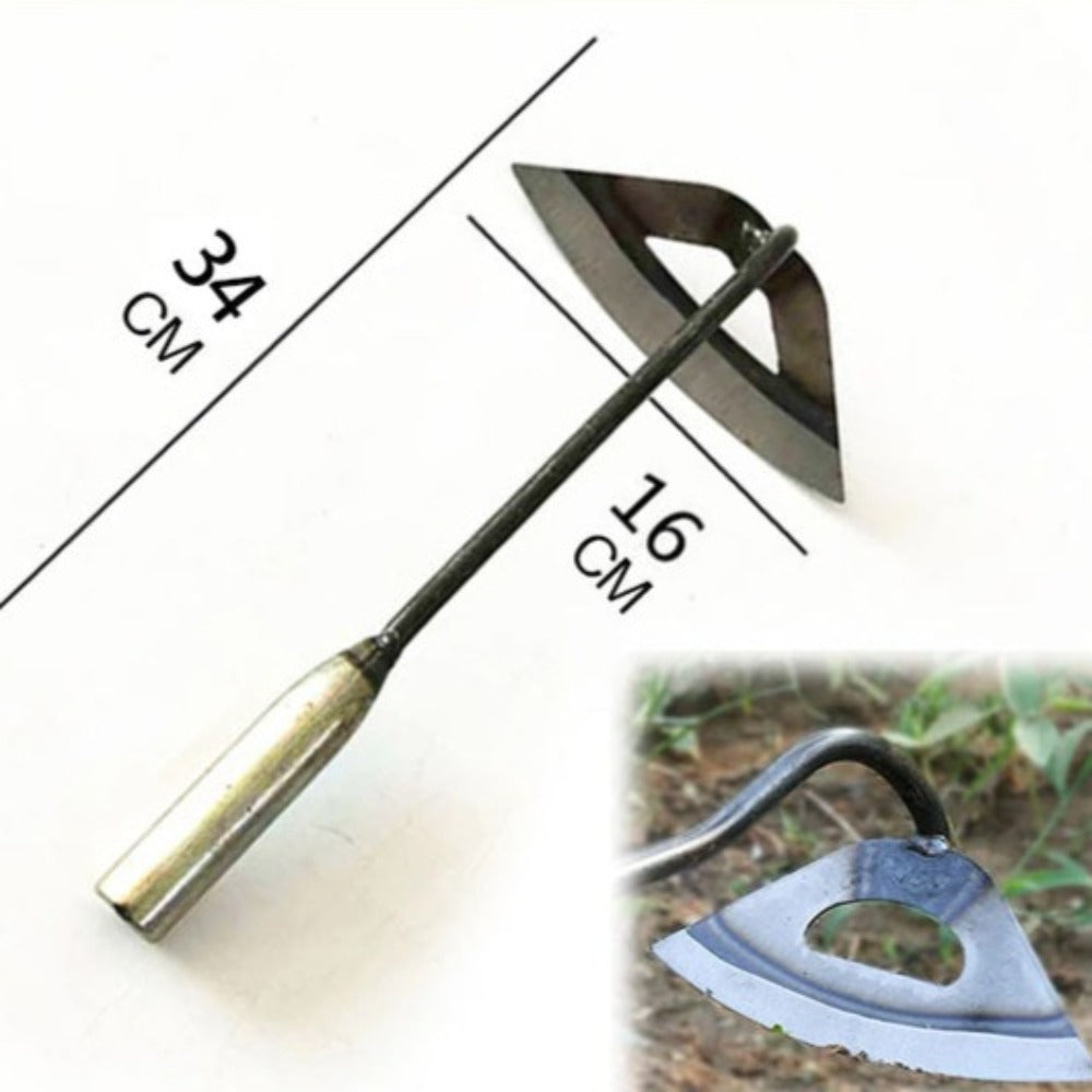 Steel Hand Rake for Planting - All-Metal Gardening Tool