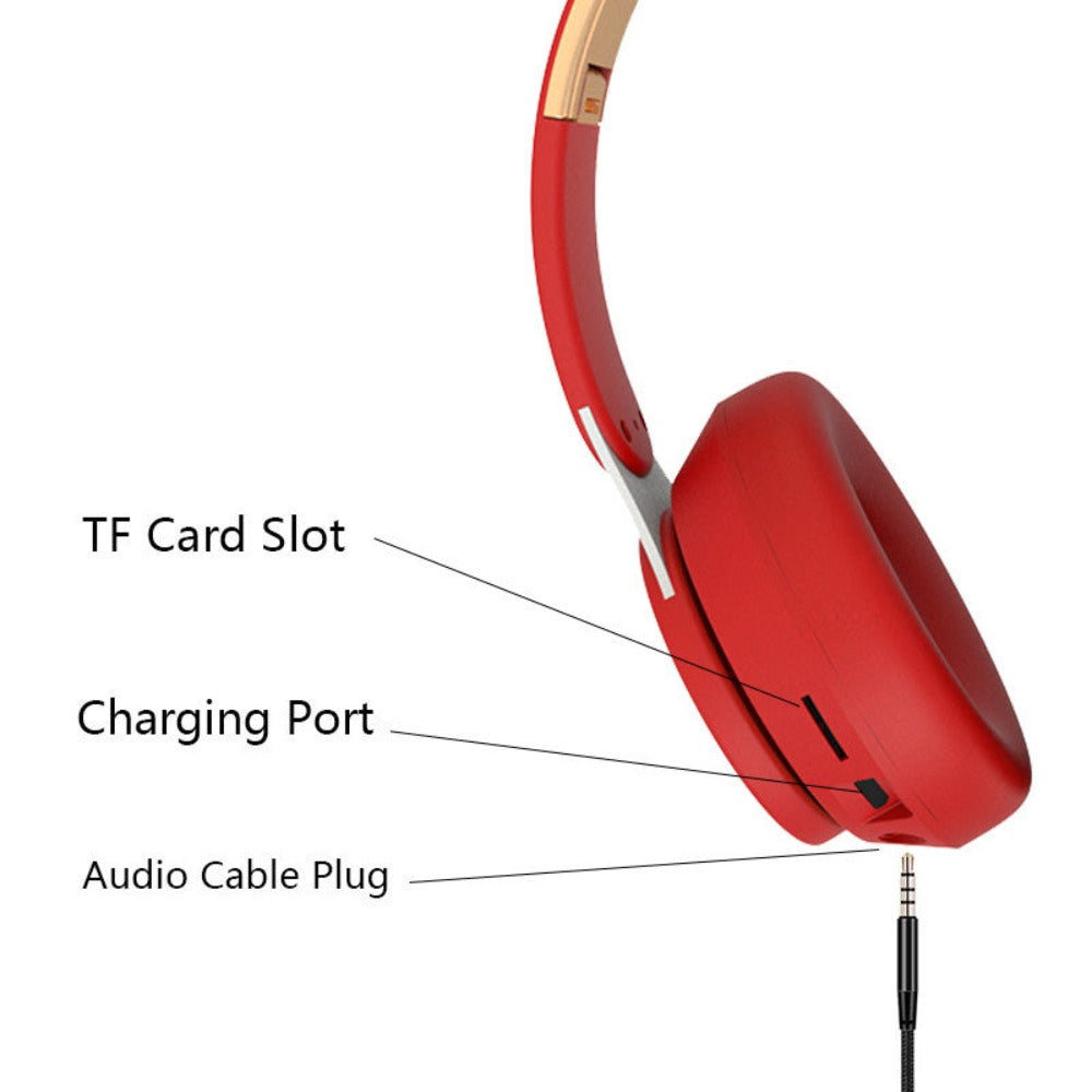 Wireless Gaming Headset with TF card slot - Dragon Edition