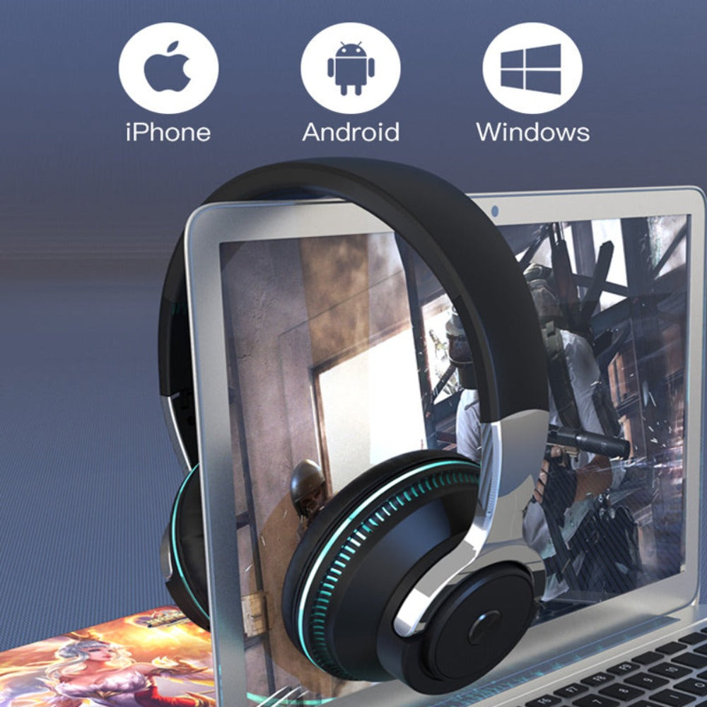 Wireless Gaming Headset with Bluetooth for Light Changing - Ninja Dragon
