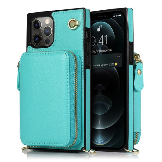 Adjustable Crossbody Strap Zippered Wallet Case for iPhone - Ensuring Clarity and Distinction from the Original Product