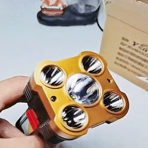 Waterproof LED Flashlight for Outdoor Use with Ultra Bright Side Lamp