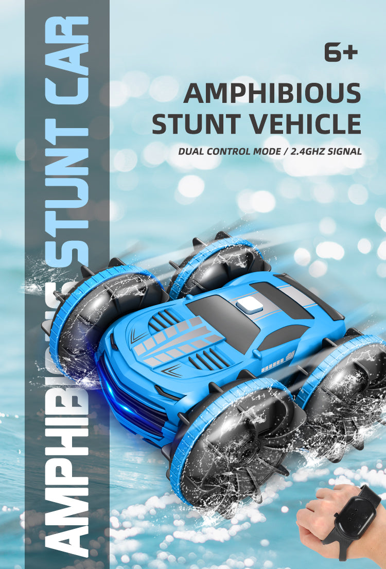 Waterproof 4WD Dual Control RC Stunt Car - All Terrain 2.4GHz