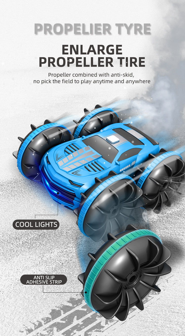 Waterproof 4WD Dual Control RC Stunt Car - All Terrain 2.4GHz
